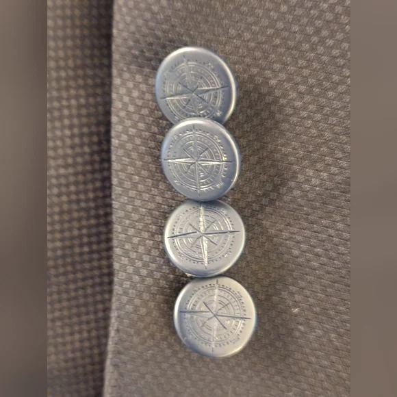 Nautica Navy Blue Men's Blazer Suit Coat Jacket 42R Navy Blue - Picture 9 of 10